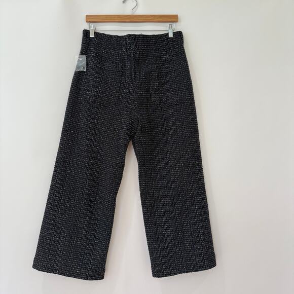 NEW Anthropologie Maeve Colette Tweed Wide-Leg Pants Multicolor Size 31 - Picture 1 of 10